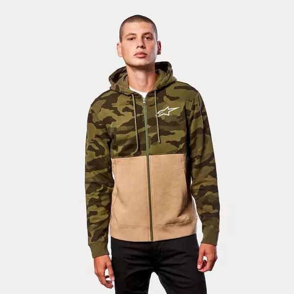 Hanorac ALPINESTARS CAMO BLOCK S Gri Camo/Rosu, 7