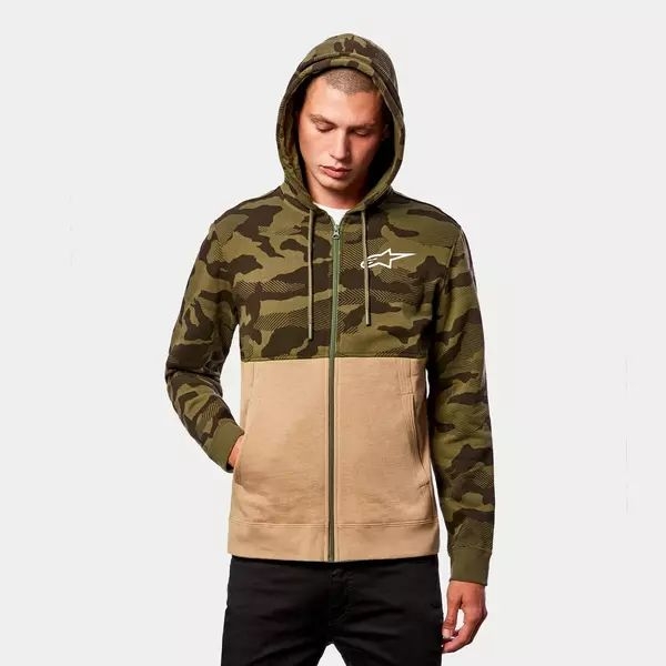 Hanorac ALPINESTARS CAMO BLOCK S Gri Camo/Rosu, 20