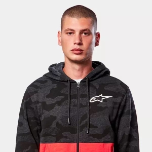 Hanorac ALPINESTARS CAMO BLOCK S Gri Camo/Rosu, 22