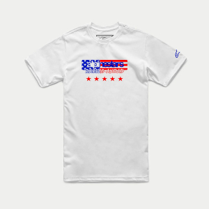 Tricou ALPINESTARS USA AGAIN S Alb, 10