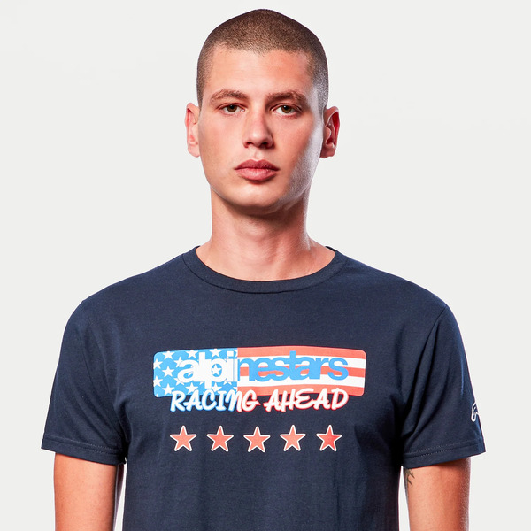 Tricou ALPINESTARS USA AGAIN M Albastru, 4
