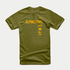 Tricou ALPINESTARS STACKER S Verde oliv