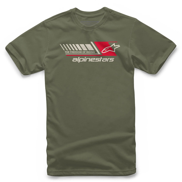 Tricou ALPINESTARS SOLITAIRE M Verde military, 3