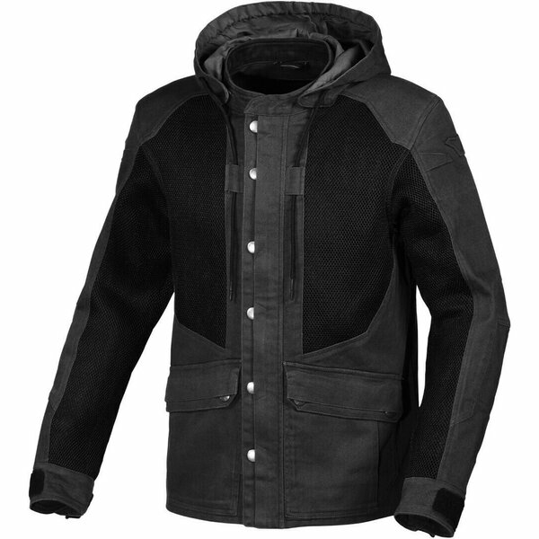 Geaca textil de vara MACNA AIRSTRIKE Negru XL, 2