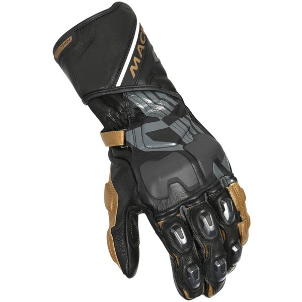 Manusi de piele racing MACNA POWERTRACK Negru L, 12