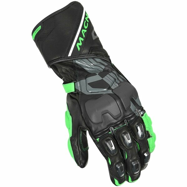Manusi de piele racing MACNA POWERTRACK L Albastru/Portocaliu, 4
