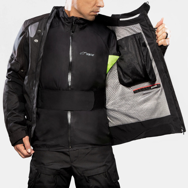 Geaca textil adventure/touring ALPINESTARS HALO DRYSTAR L Gri deschis/Gri inchis/Negru, 8