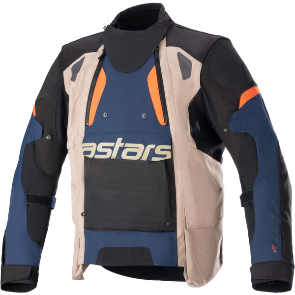 Geaca textil adventure/touring ALPINESTARS HALO DRYSTAR XXL Bej/Negru/Galben fluo