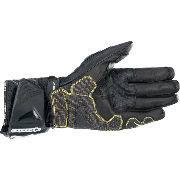 Manusi de piele race ALPINESTARS GP TECH V2 Negru/Alb XL, 5