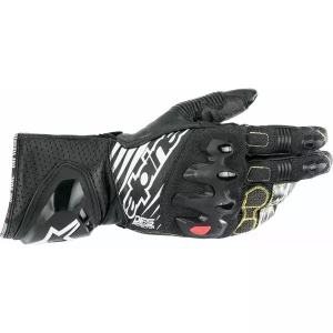 Manusi de piele race ALPINESTARS GP TECH V2 L Negru/Galben fluo/Alb/Rosu fluo, 3
