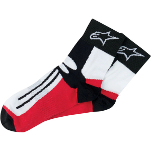 Sosete ALPINESTARS RACING ROAD SOCKS Short S/M Negru/Rosu