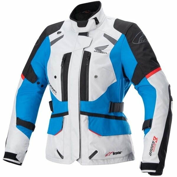 Geaca dama textil impermeabila Alpinestars HONDA STELLA ANDES V3 DRYSTAR M Negru/Gri deschis/Albastru