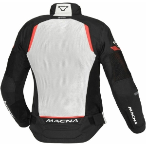 Geaca de vara impermeabila de dama MACNA TONDO M Negru/Gri deschis/Rosu, 3