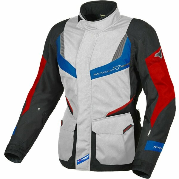 Geaca impermeabila touring de dama MACNA RANCHER WOMAN Gri/Albastru XXL