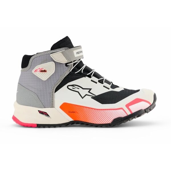 Ghete moto dama ALPINESTARS CR-X DRYSTAR Negru/Alb/Roz 38.5, 8