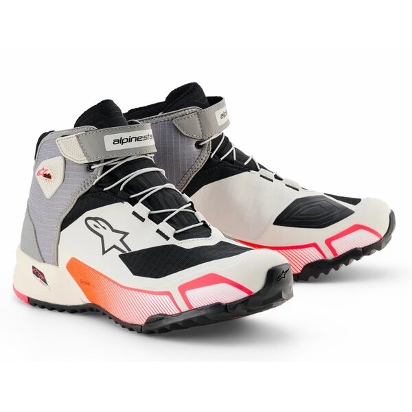 Ghete moto dama ALPINESTARS CR-X DRYSTAR 37.5 Negru/Gri inchis/Alb, 9