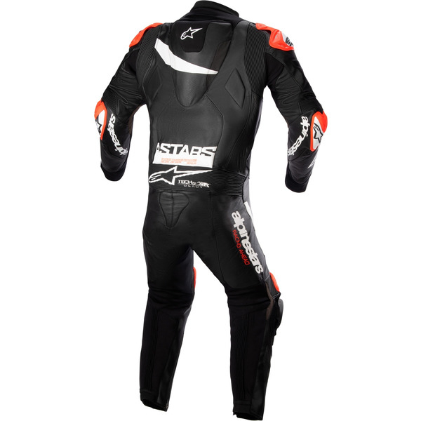 Combinezon de piele race 1 piesa ALPINESTARS GP PLUS V4 52 Negru/Rosu fluo, 8