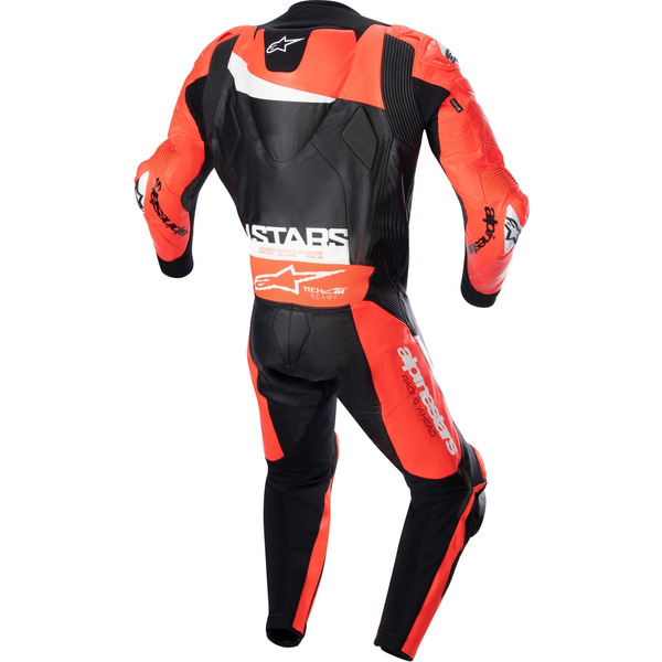 Combinezon de piele race 1 piesa ALPINESTARS GP PLUS V4 Negru/Alb 48, 7