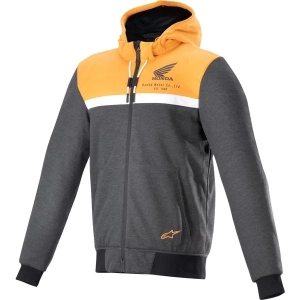 Hanorac de protectie ALPINESTARS HONDA CHROME STREET S Negru/Gri/Portocaliu, 6