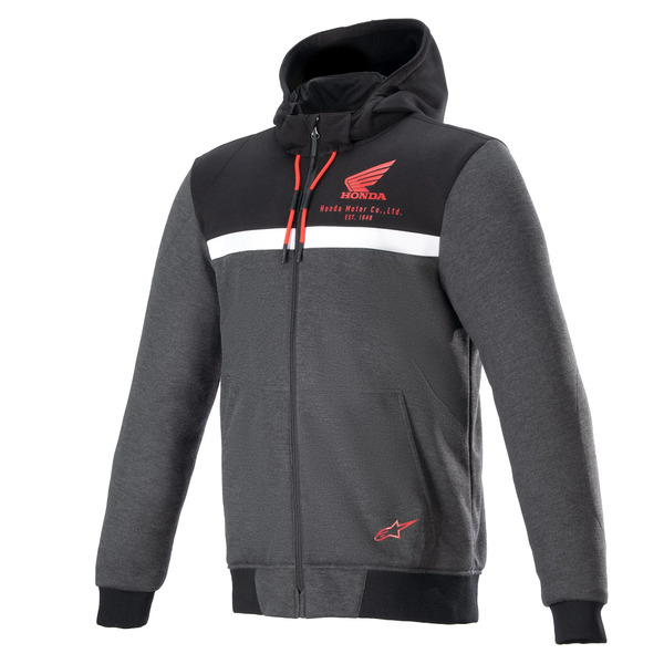 Hanorac de protectie ALPINESTARS HONDA CHROME STREET L Negru/Gri/Portocaliu, 5