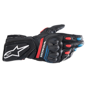 Manusi de piele sport/touring ALPINESTARS HONDA SP-8 V3 XXL Negru/Rosu/Albastru