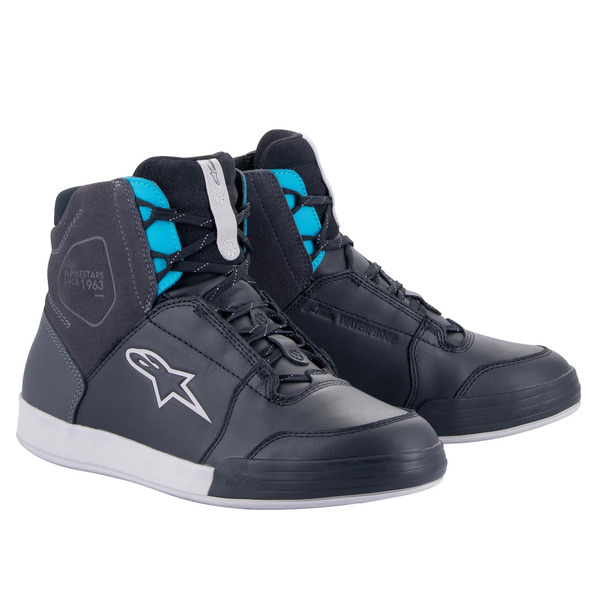 Ghete moto dama impermeabile ALPINESTARS CHROME DRYSTAR Negru/Alb/Albastru 38.5, 3