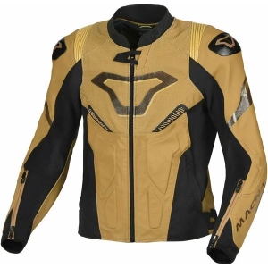 Geaca de piele sport/touring MACNA POINTER Alb/Negru 50, 17