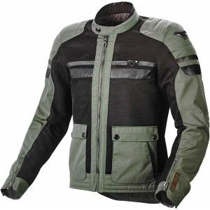 Geaca textil de vara MACNA FLUENT XL Gri deschis/Albastru/Rosu, 4