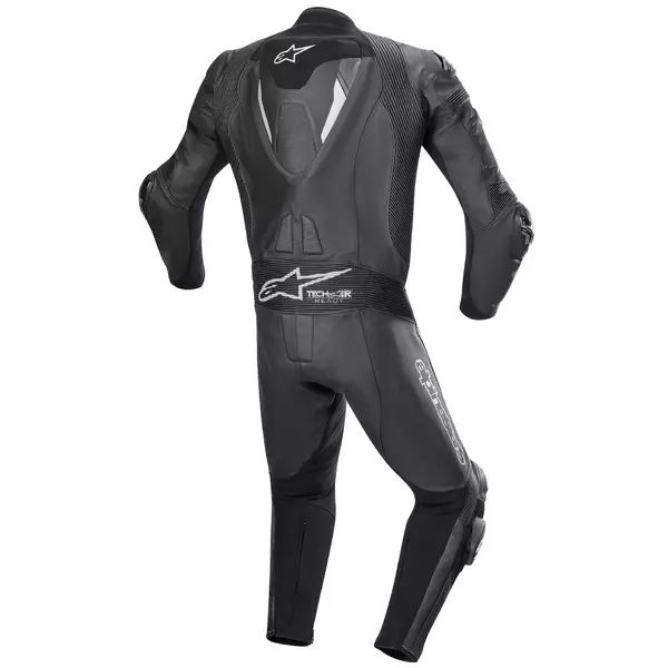 Combinezon de piele 1 piesa ALPINESTARS MISSILE V2 IGNITION 54 Negru/Alb/Rosu fluo, 12