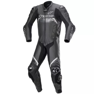 Combinezon de piele 1 piesa ALPINESTARS MISSILE V2 IGNITION 54 Negru/Alb/Rosu fluo, 10