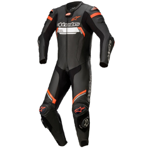 Combinezon de piele 1 piesa ALPINESTARS MISSILE V2 IGNITION 48 Negru/Rosu fluo, 8