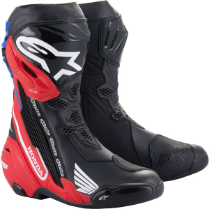 Cizme moto race Alpinestars Honda Supertech R 44 Negru/Rosu/Albastru, 2