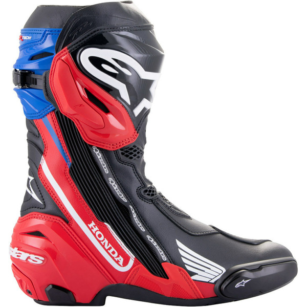 Cizme moto race Alpinestars Honda Supertech R 45 Negru/Rosu/Albastru, 4