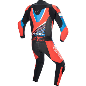 Combinezon de piele 1 piesa ALPINESTARS HONDA GP FORCE 58 Negru/Albastru/Rosu, 3