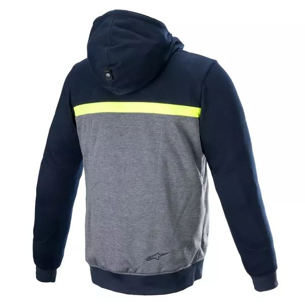 Hanorac de protectie ALPINESTARS CHROME STREET S Albastru/Gri/Galben fluo, 3
