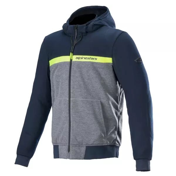 Hanorac de protectie ALPINESTARS CHROME STREET S Albastru/Gri/Galben fluo, 8