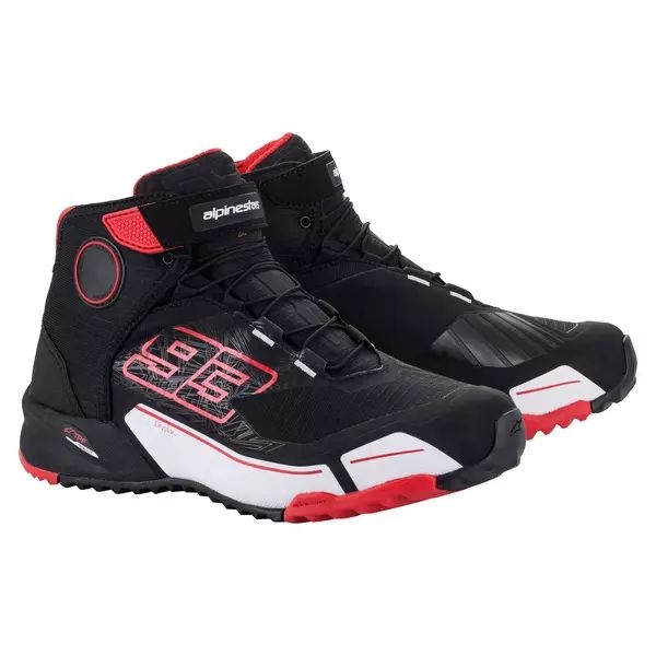 Ghete moto ALPINESTARS MM93 CR-X DRYSTAR 39 Negru/Rosu, 13