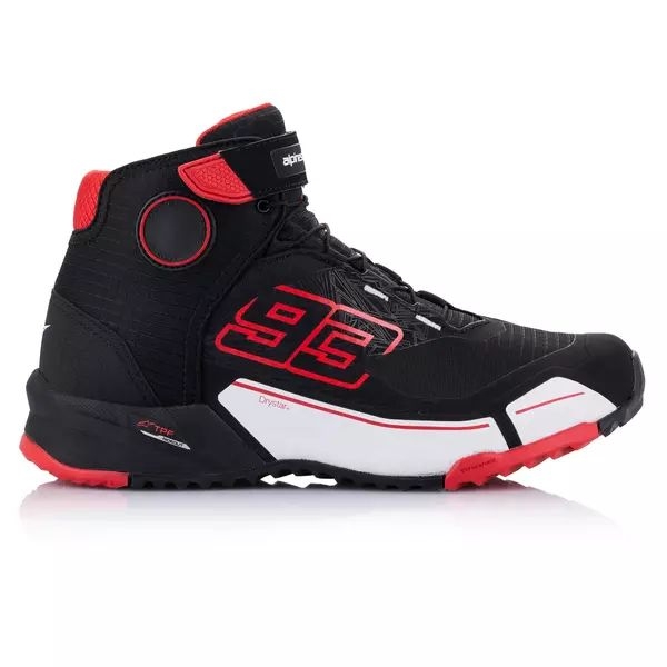 Ghete moto ALPINESTARS MM93 CR-X DRYSTAR 39 Negru/Rosu, 16