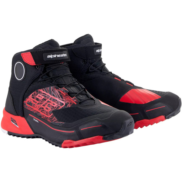 Ghete moto ALPINESTARS MM93 CR-X DRYSTAR 40 Negru/Rosu, 6