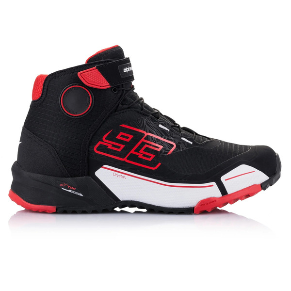 Ghete moto ALPINESTARS MM93 CR-X DRYSTAR 40 Negru/Rosu, 7