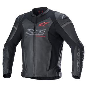 Geaca de piele sport ALPINESTARS MM93 TRACK 54 Negru/Rosu, 4