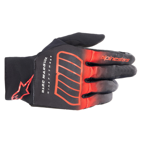 Manusi moto ALPINESTARS MM93 ARAGON S Negru/Rosu aprins/Alb, 4