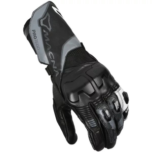 Manusi de piele sport MACNA PROTEGO L Negru/Galben fluorescent, 10