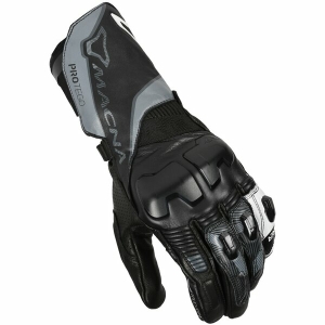 Manusi de piele sport MACNA PROTEGO XXL Negru/Galben fluorescent, 6