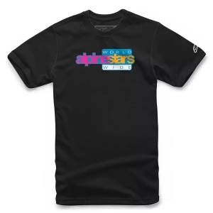 Tricou ALPINESTARS WORLD WIDE AGAIN Negru S, 7