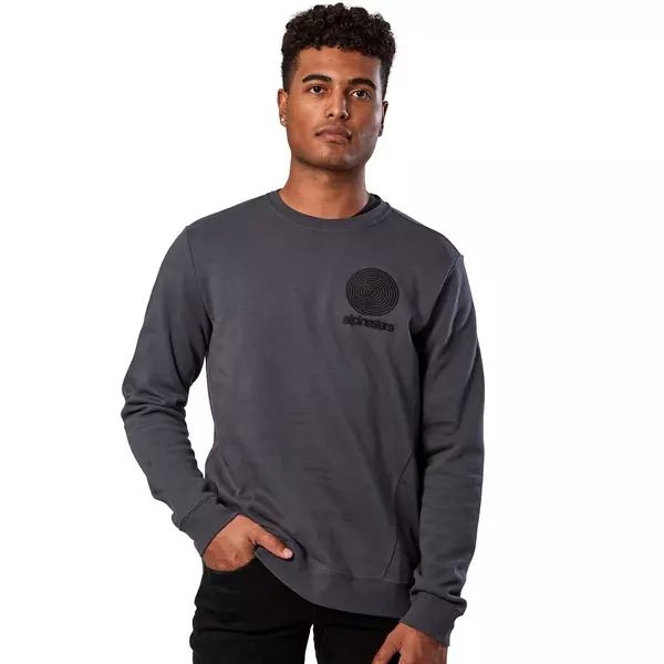 Bluza ALPINESTARS SPIRAL CREW Fleece S Gri carbune, 5