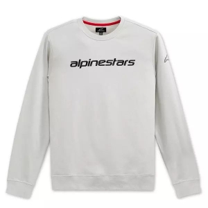 Bluza ALPINESTARS LINEAR CREW Fleece S argintiu/negru, 5