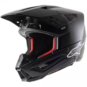 Casca cross-enduro Alpinestars Supertech S-M5 SOLID ECE 22.06 M Negru mat, 4