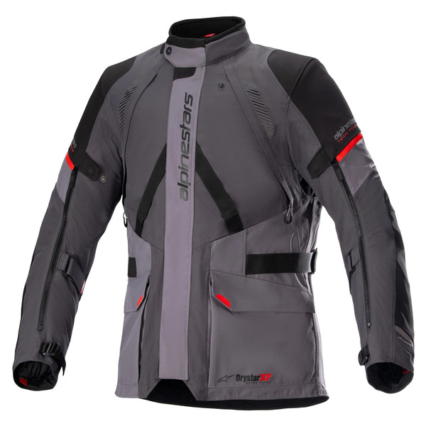 Geaca textil impermeabila Alpinestars MONTEIRA DRYSTAR XF S Gri deschis/Gri inchis/Rosu