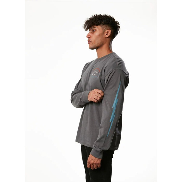 Bluza ALPINESTARS FULL FACE LS M Gri carbune, 8